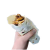 Kebab z mięsem z rosołu z domowymi wrapami