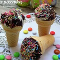 ciepłe lody z posypką