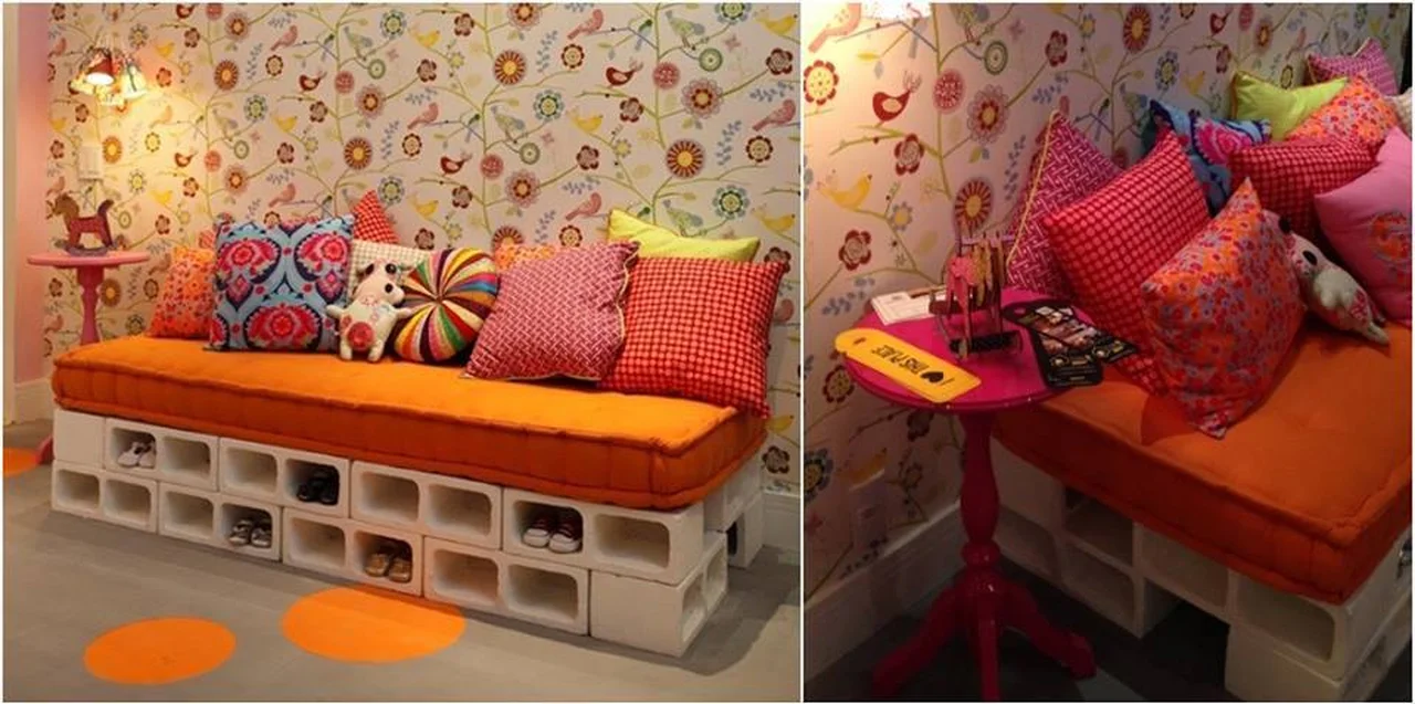 Sofa w pokoju dziecięcym