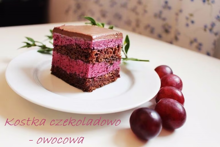 Kostka czekoladowo - owocowa