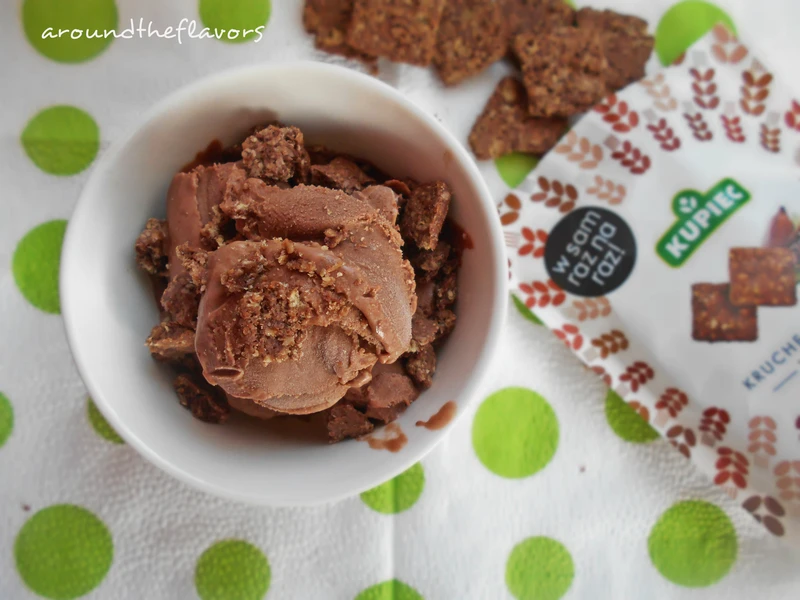 Lody z nutelli z czekoladowymi ciasteczkami