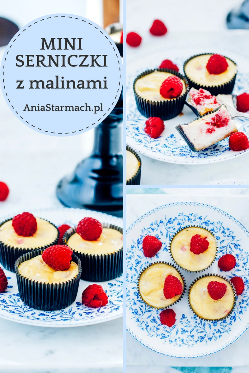 Mini serniczki z malinami - by Ania Starmach