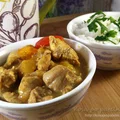 Curry z kurczaka i nektarynek