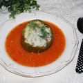 Papryka faszerowana ryżem i kurkami