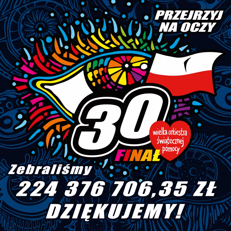 Ile WOŚP zebrała w trakcie 30. Finału WOŚP? Jerzy Owsiak podał kwotę