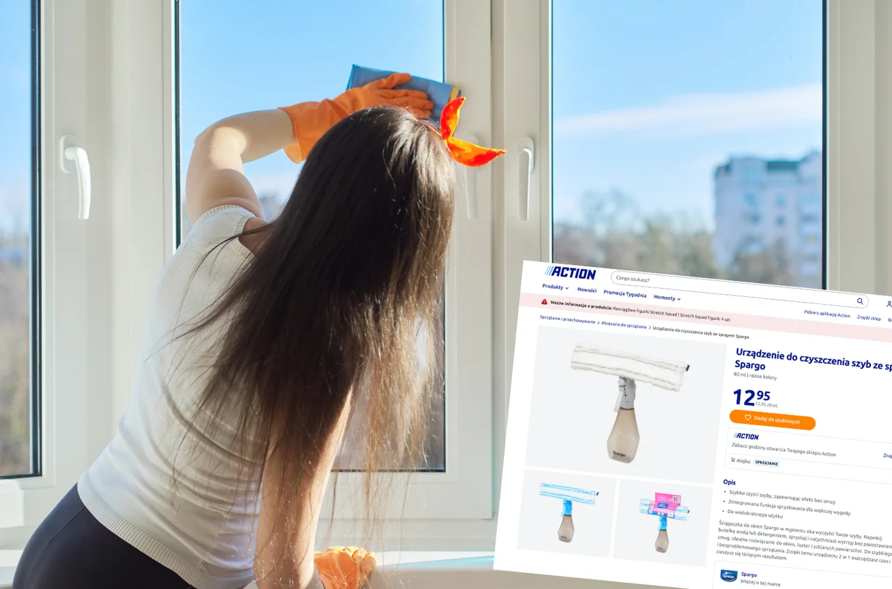Ten gadżet z Action za 12,95 zł to wiosenny hit! Myje okna bez smug i oszczędza masę czasu