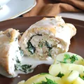 Roladki z kurczaka oraz kokosowo - limonkowy sos