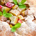 Razowa tarta rustykalna - galette z rabarbarem FIT