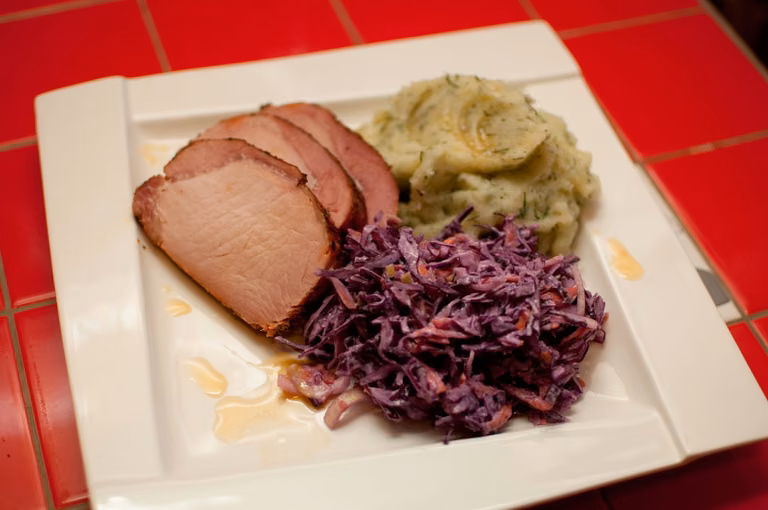 Pieczony schab peklowany