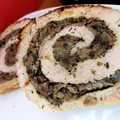 Rolada schabowa z pieczarkami