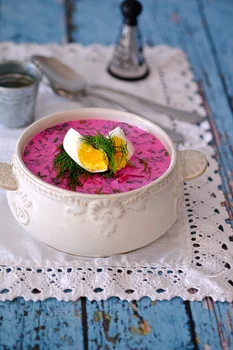 Chłodnik litewski z jajkiem
