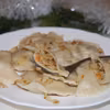 Wigilijne pierogi z kapustą i grzybami
