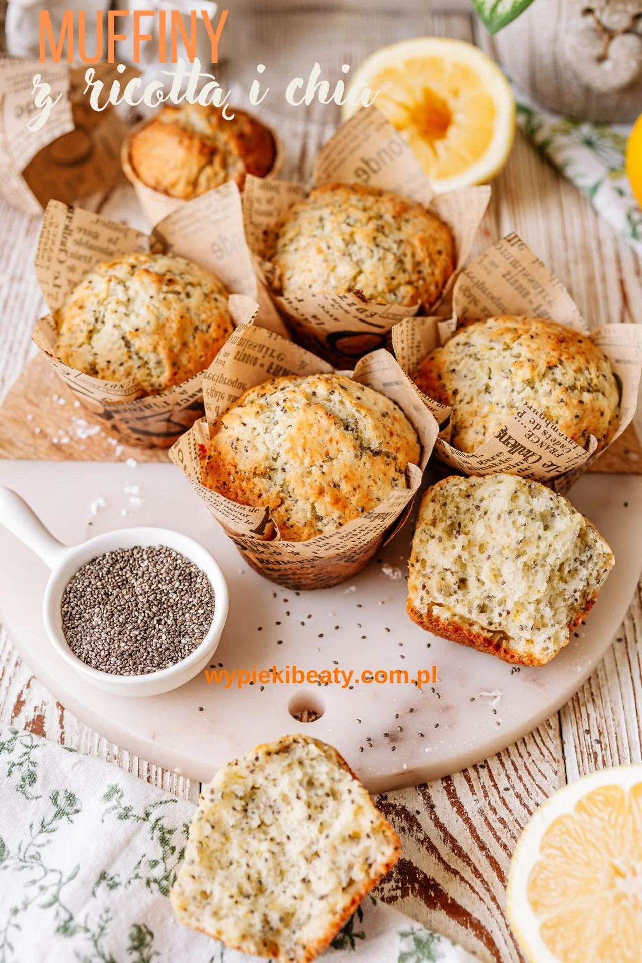 Muffiny z ricottą i chia