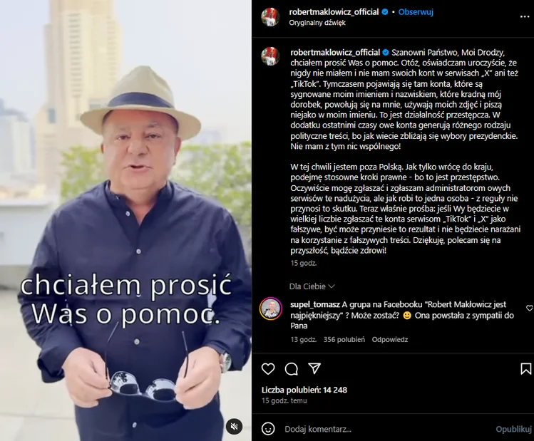 Zdjęcie Robert Makłowicz padł ofiarą oszustów! Zwrócił się do fanów z prośbą o pomoc! #1