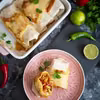 Zapiekana tortilla z kurczakiem,ciecierzycą i kukurydzą!