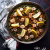 Hiszpańska paella z zielonym groszkiem