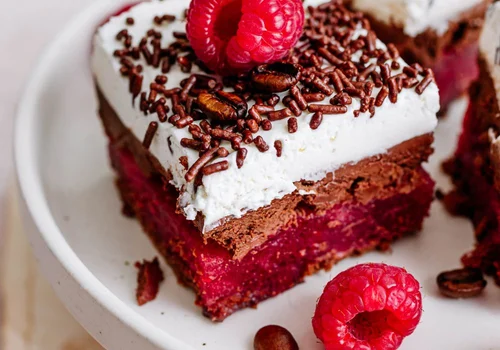 Ciasto malinowa kawa