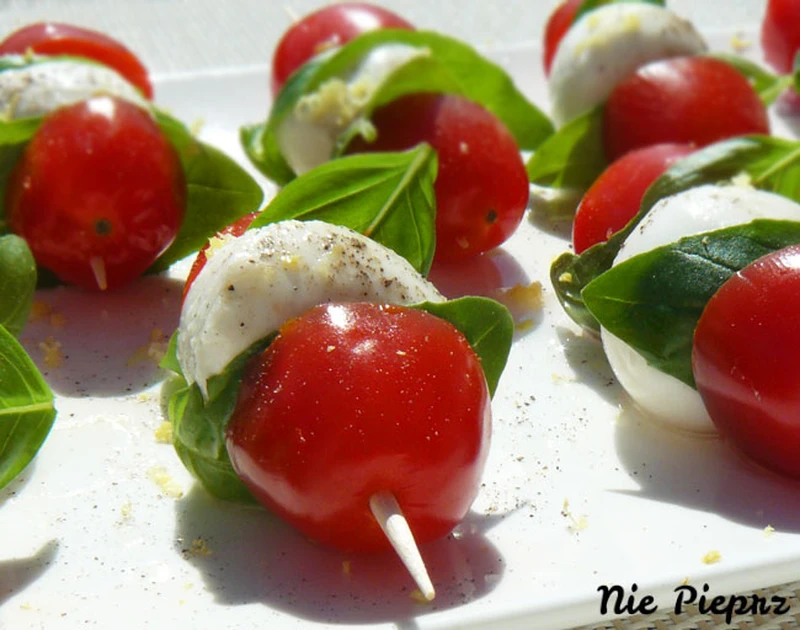 Koreczki Caprese - na imprezę, lub przyjęcie