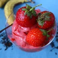 Sorbet truskawkowo-bananowy z czerwoną herbatą