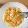 Risotto z łososiem wędzonym i koprem włoskim