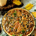 Tarta z grzybami leśnymi
