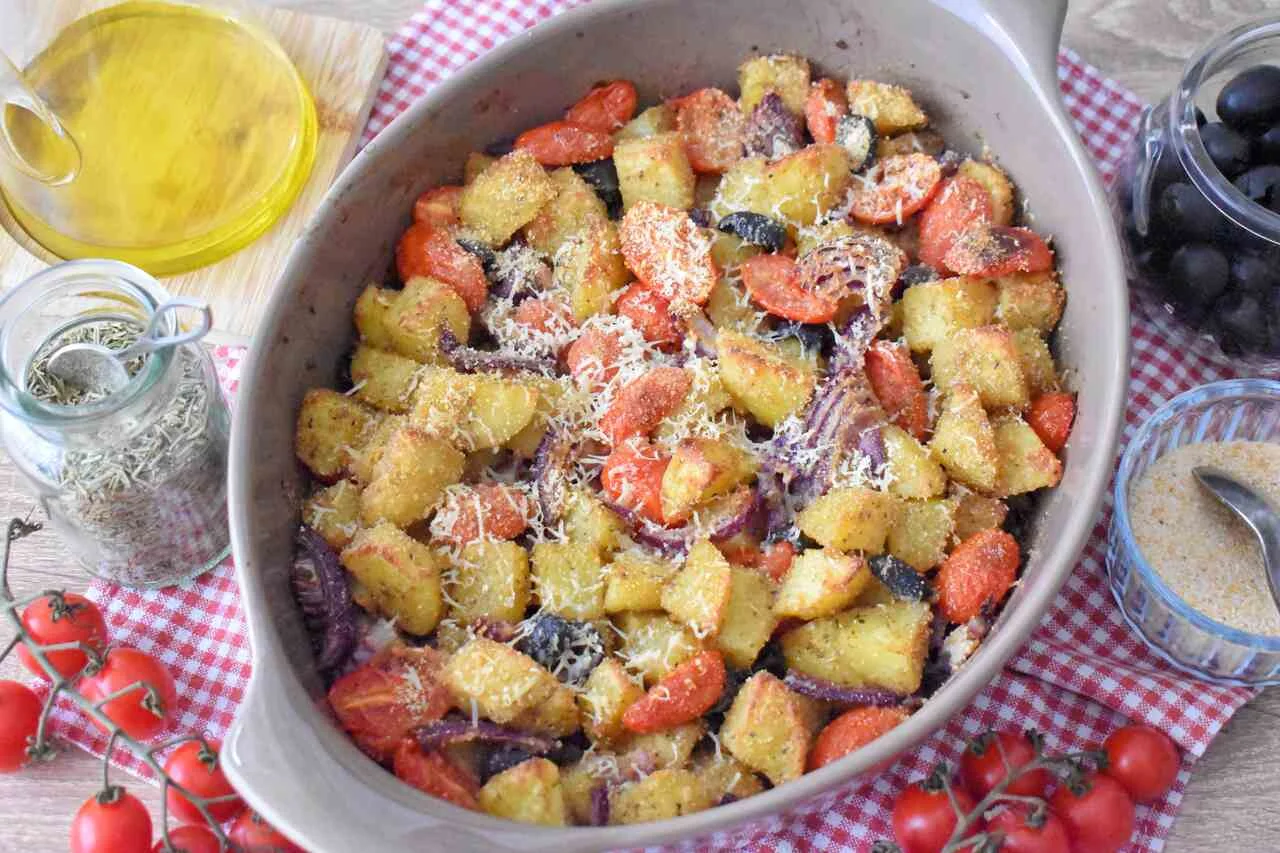 Pieczone ziemniaki po sycylijsku