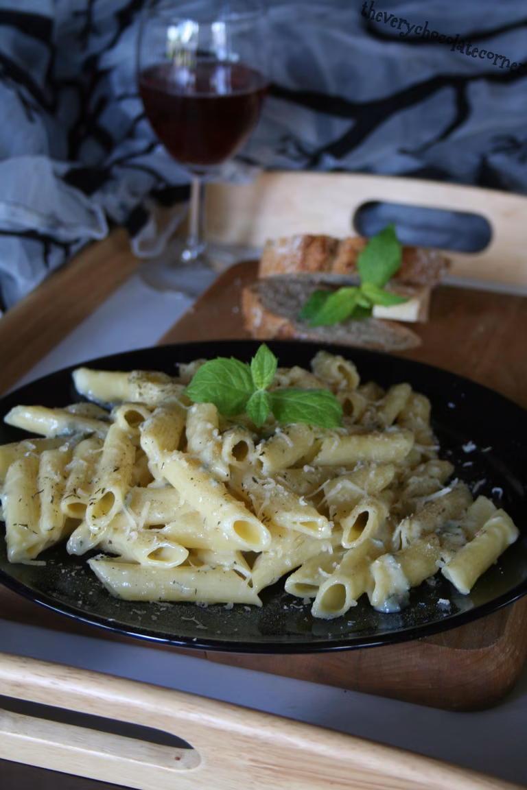 Penne z serem gorgonzola
