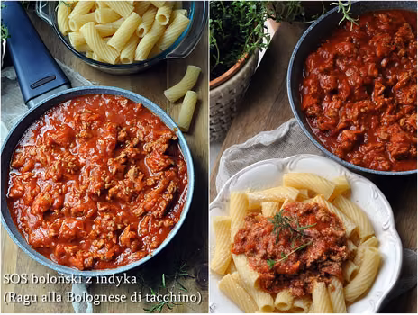 Sos boloński z indyka. Ragù alla Bolognese di tacchino