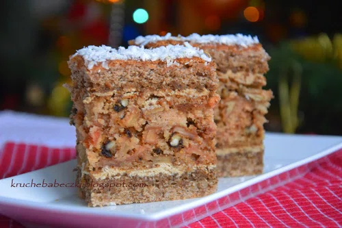 Ciasto Cappuccino z orzechami i jabłkami