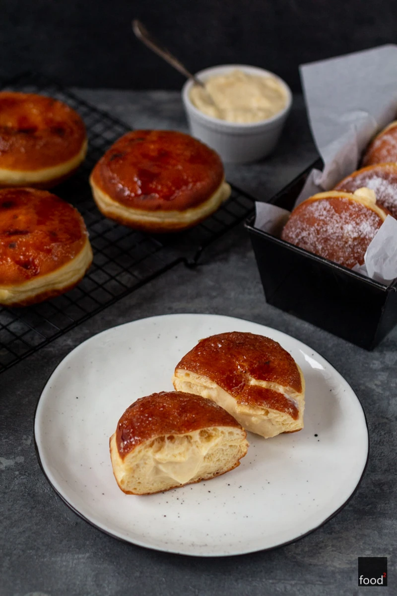Pączki crème brûlée