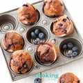 BANANOWE MUFFINKI Z BORÓWKAMI I KASZĄ QUINOA
