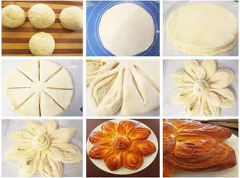 Ciasto w kształcie kwiatka