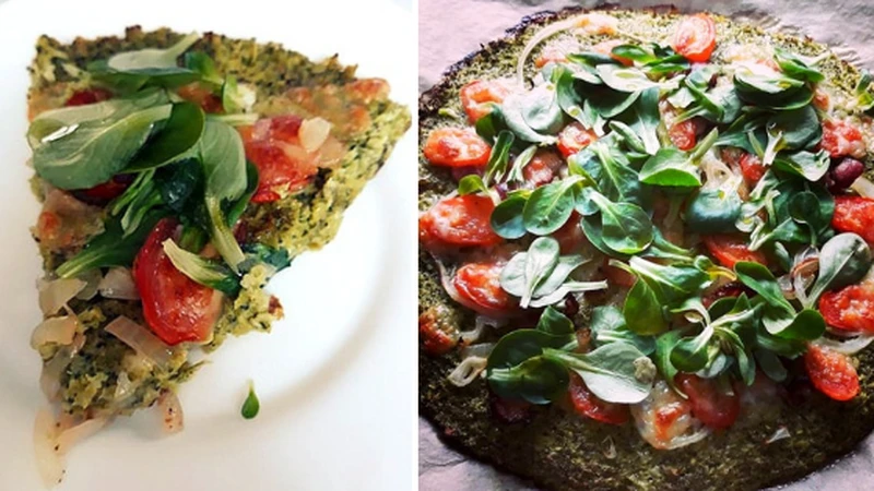 Fit pizza na brokułowym spodzie