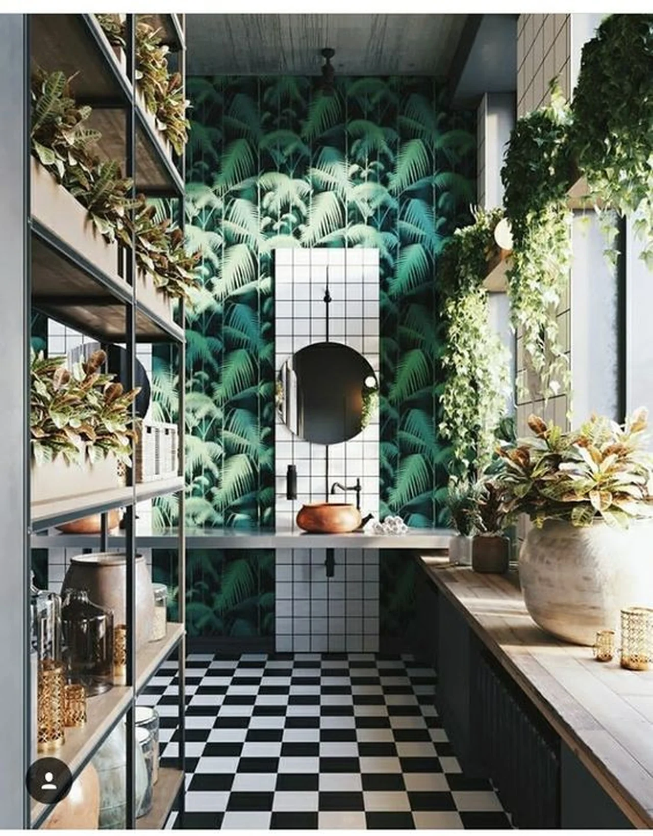 Botaniczna łazienka