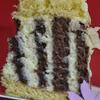 TORT ZEBRA, ŚMIETANKOWO - MIGDAŁOWY