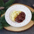 Polędwiczki w sosie śliwkowym