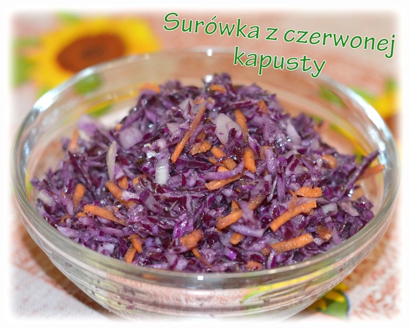 Surówka z czerwonej kapusty