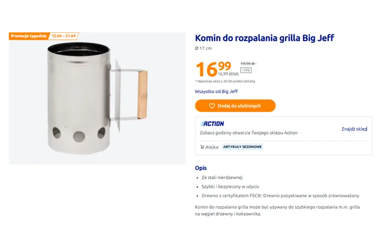 Zdjęcie Ten gadżet z Action za 16 zł to hit grillowania! Idealny na majówkę - szybko, bez nerwów i gdzie chcesz #1