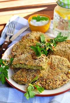 Fit placki z kaszy jaglanej i brokuł - pieczone, NIE smażone