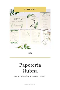 DIY Papeteria ślubna