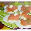 Jajka z łososiem