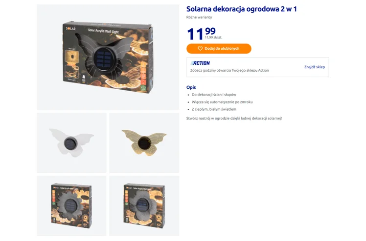 Zdjęcie Ta lampka solarna z Action zrobi magię na rabacie i skalniaku! Urocze kształty, zero kabli i prądu, a ogród nabierze charakteru #1