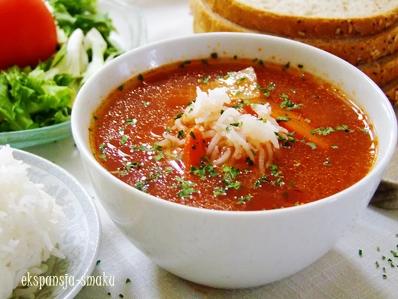 zupa pomidorwa z ryżem