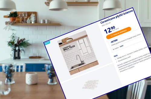 Te ceramiczne płytki z Action za 12 zł stworzą kuchnie marzeń! Szybka metamorfoza bez fachowców, łatwe czyszczenie i pasują do każdego stylu