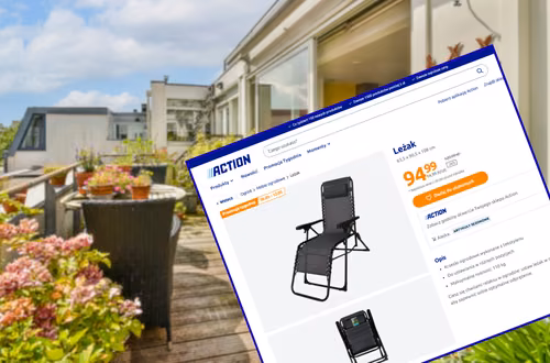 Klienci ruszyli do Action po leżaki! Świetny materiał na każdą pogodę i wygodna poduszka - oaza relaksu za 94 zł
