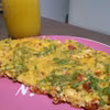 Omlet z rukolą i suszonymi pomidorami