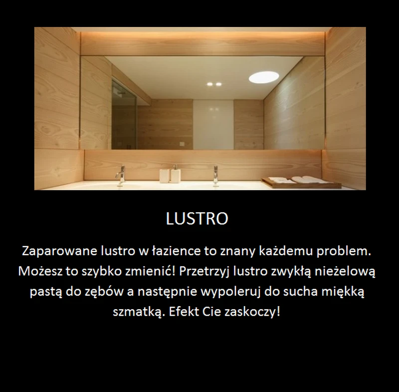 Trik na nieparujące lustro w łazience