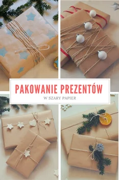 Jak pięknie zapakować prezeny w szary papier