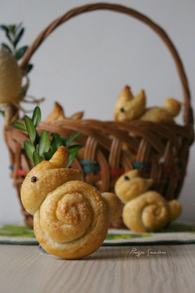 Zajączki wielkanocne, przepis wraz ze zdjęciami z przygotowań.