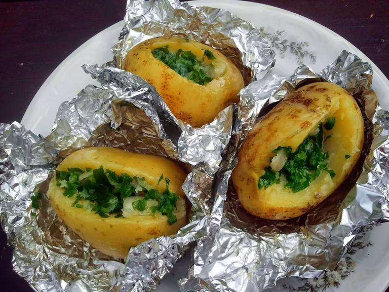 Ziemniaki w papilotkach